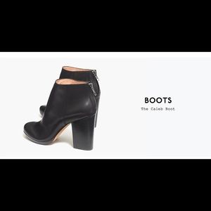 Madewell Stacked Heel Caleb Bootie